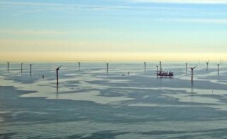 Offshore wind farm in the North Sea