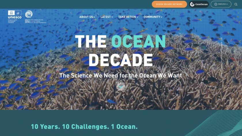 Homepage Ocean Decade
