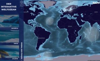 Ozeankarte mit Interaktionspunkten Ozeankarte mit Interaktionspunkten | DLR